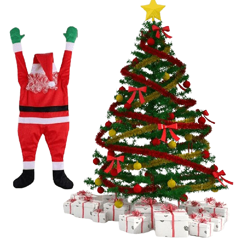 Festive 108cm Santa Claus Hanging Doll for Christmas Decor-0