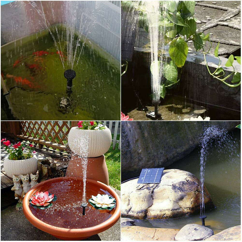 Solar Panel Powered Water Fountain-4
