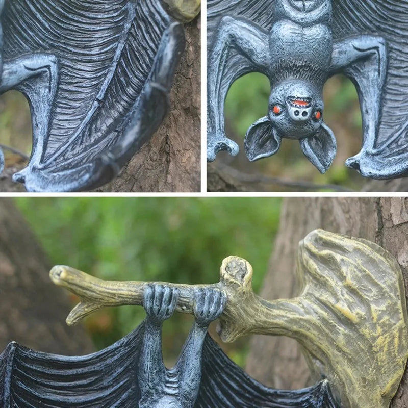 Resin Vampire Bat Statue Halloween Garden Decoration-1