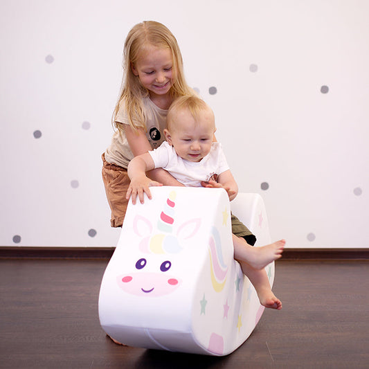 Soft Play Ride On Toy - Unicorn-1