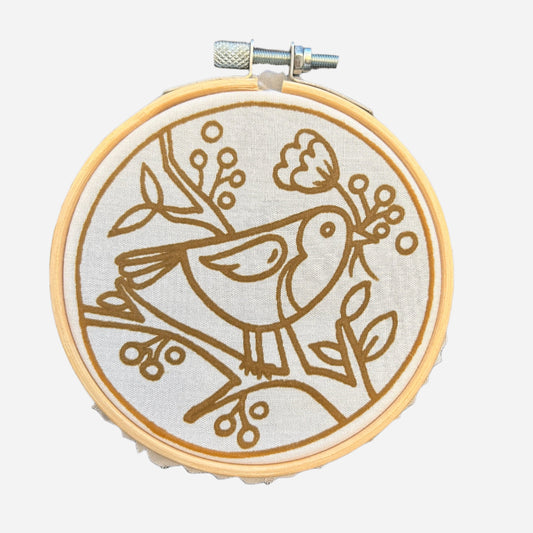 Mini Batik Craft Kit- Cheeky Robin-1