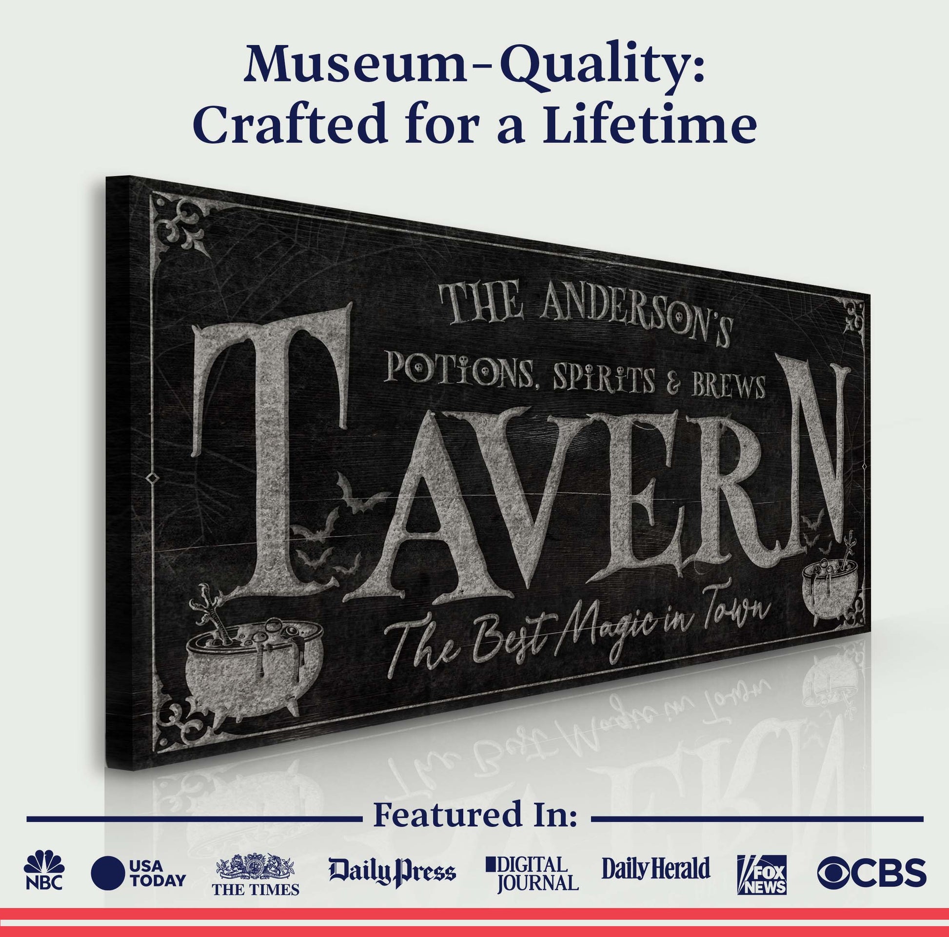 Potions, Spirits & Brews Tavern Halloween Sign-3