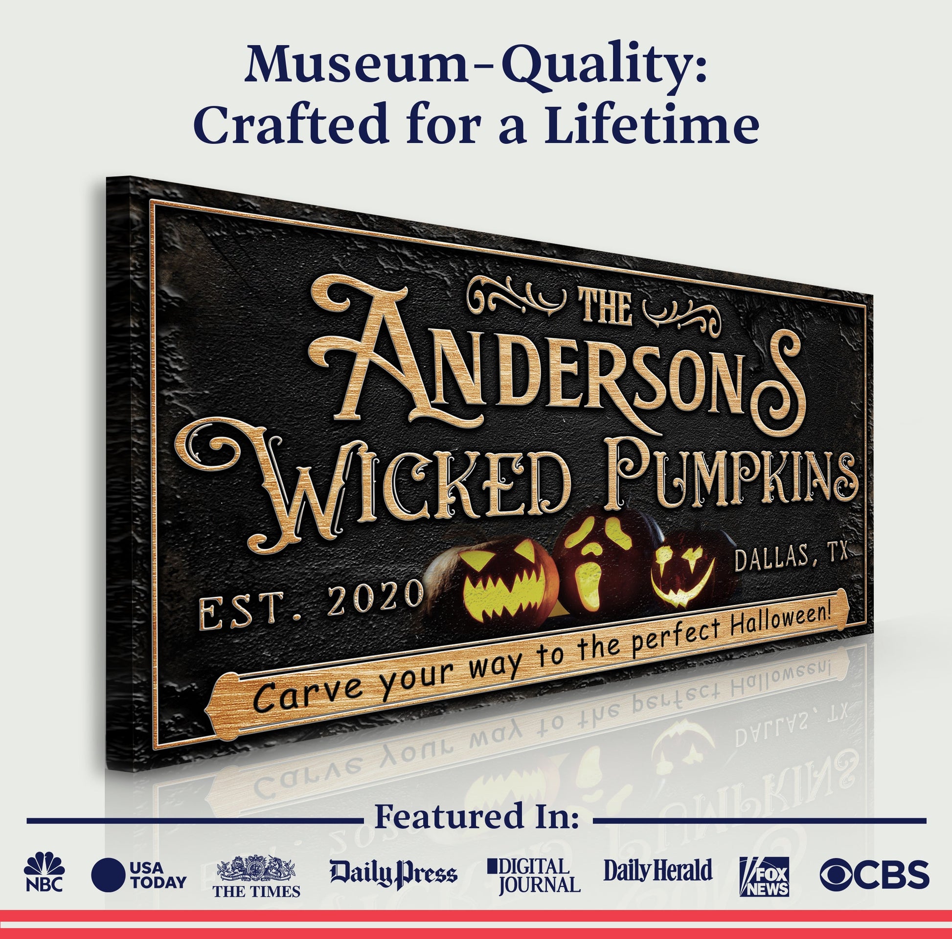 Personalized Wicked Pumpkins Halloween Sign-3