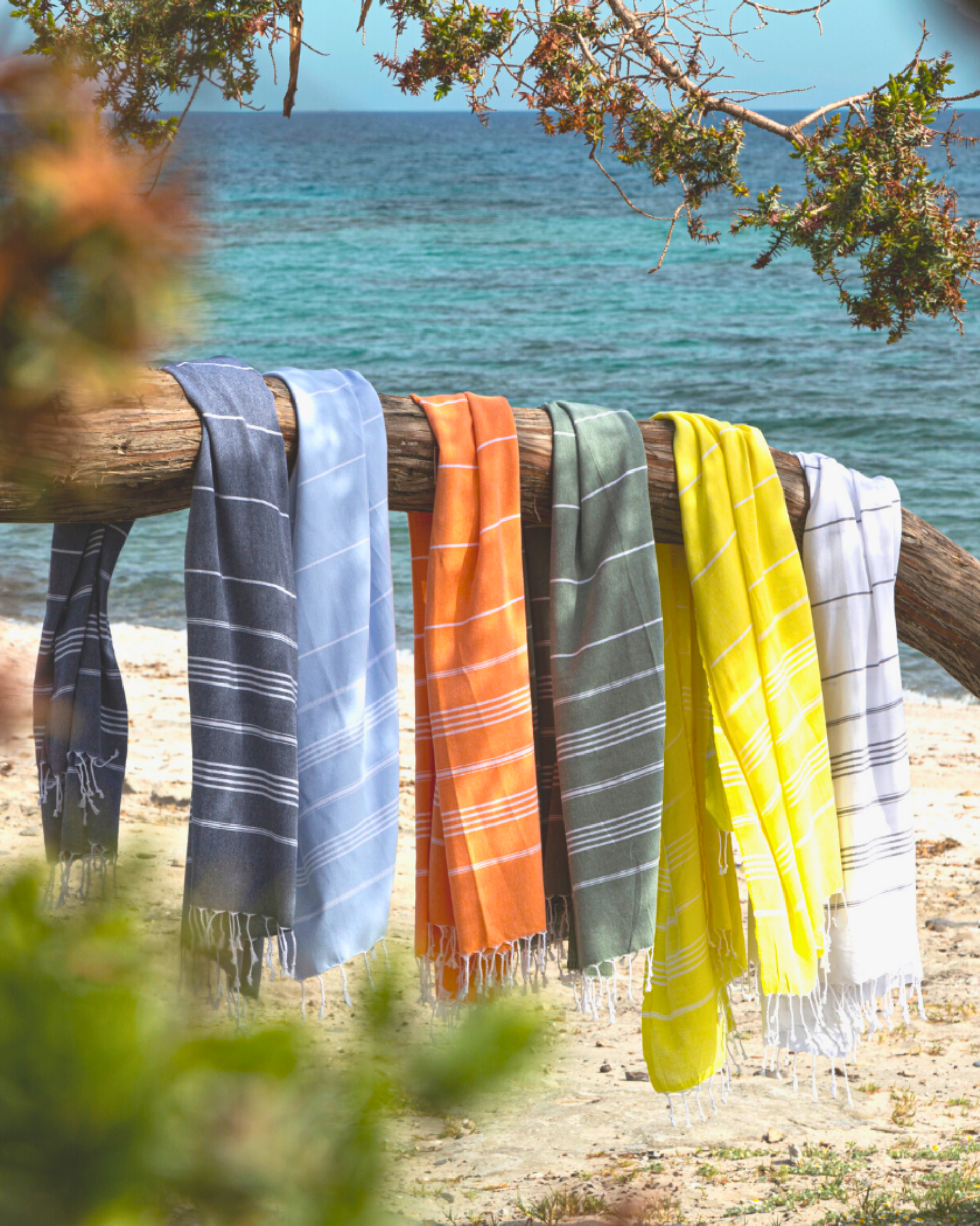 Ipanema Hammam Towel with Recycled Gift Box, Orange-4