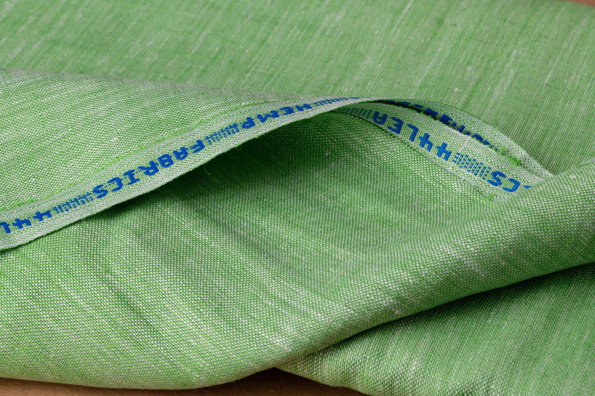 Green Hemp Fabric | Organic | 155gsm | 147cm Wide | GOTS Certified-0