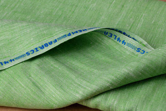 Green Hemp Fabric | Organic | 155gsm | 147cm Wide | GOTS Certified-0