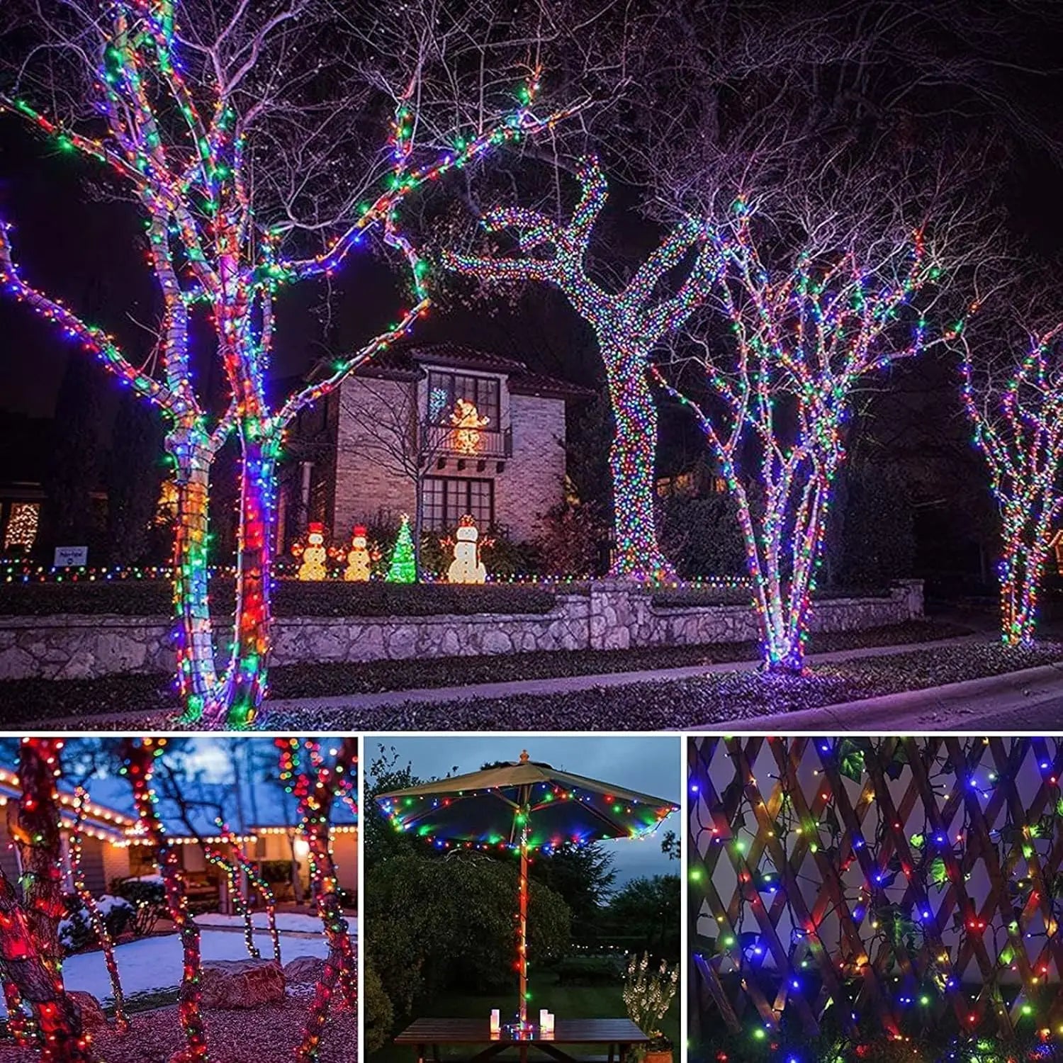 LED Solar String Lights 30LED 8 Modes Waterproof-2