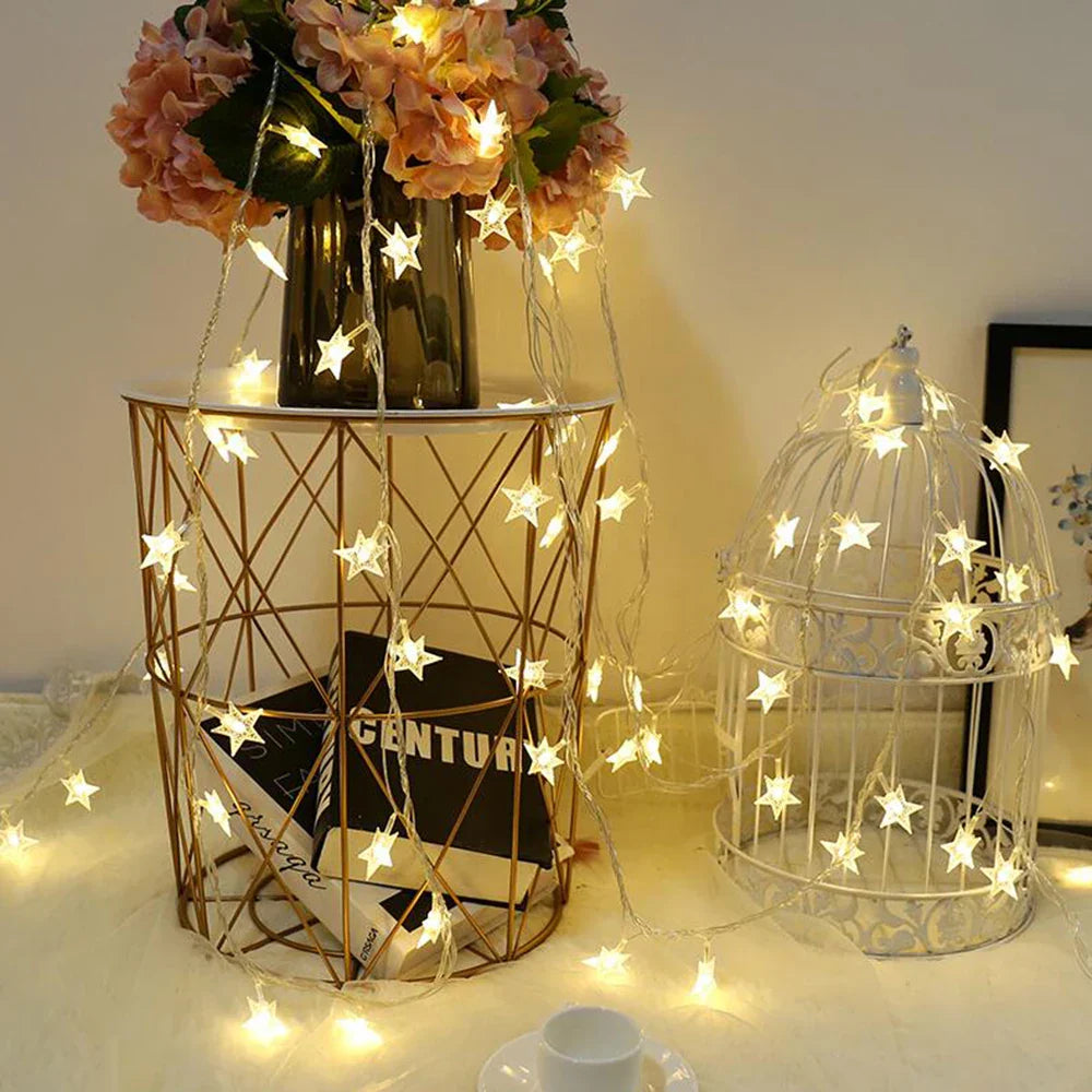 LED String Lights Outdoor Star Garland Party Decor-3