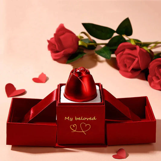 Lifting Rose Gift Box Jewelry Display for Women-1