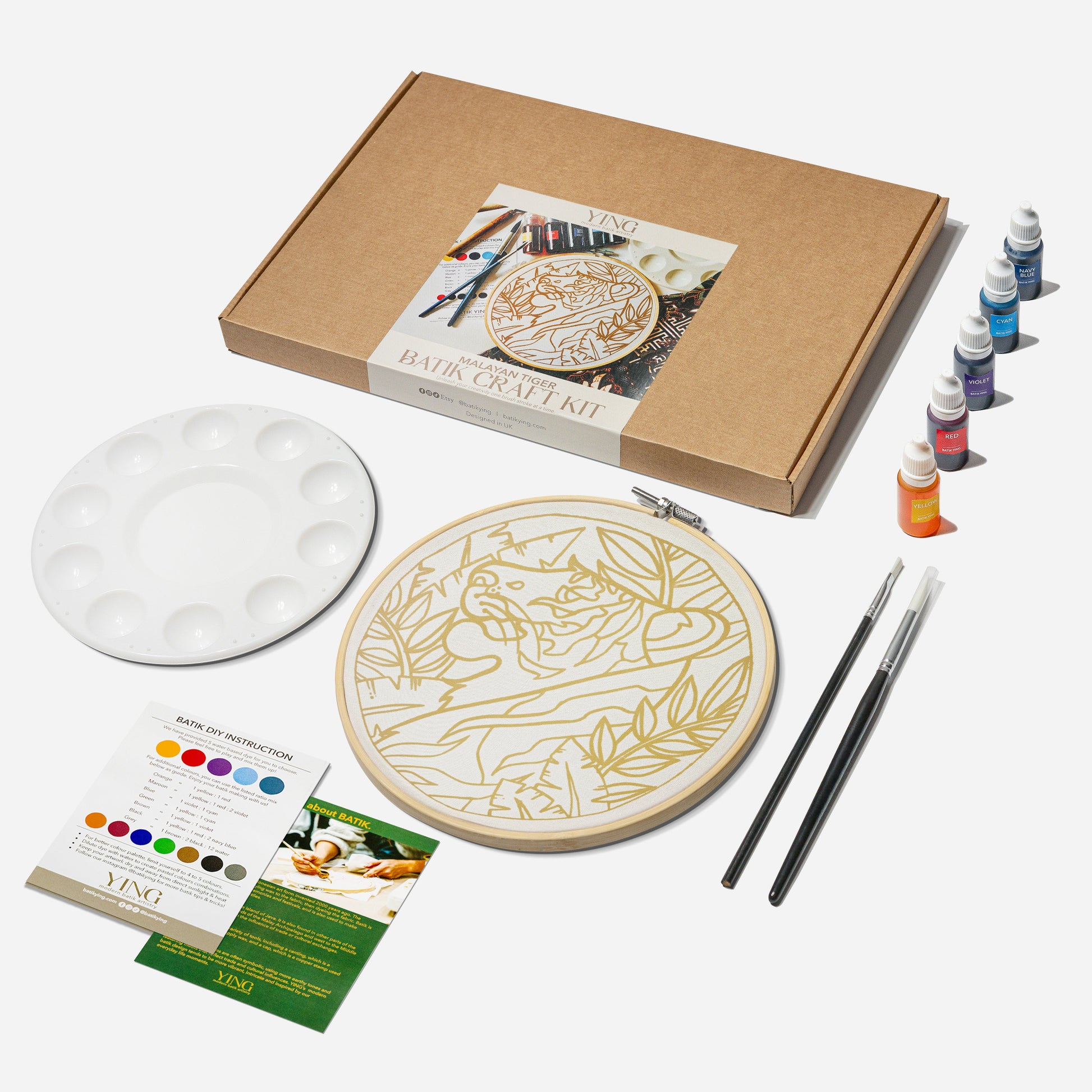 Classic Batik Craft Kit - Malayan Tiger-2