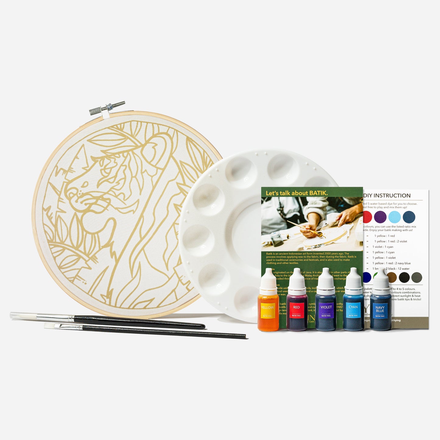 Classic Batik Craft Kit - Malayan Tiger-5