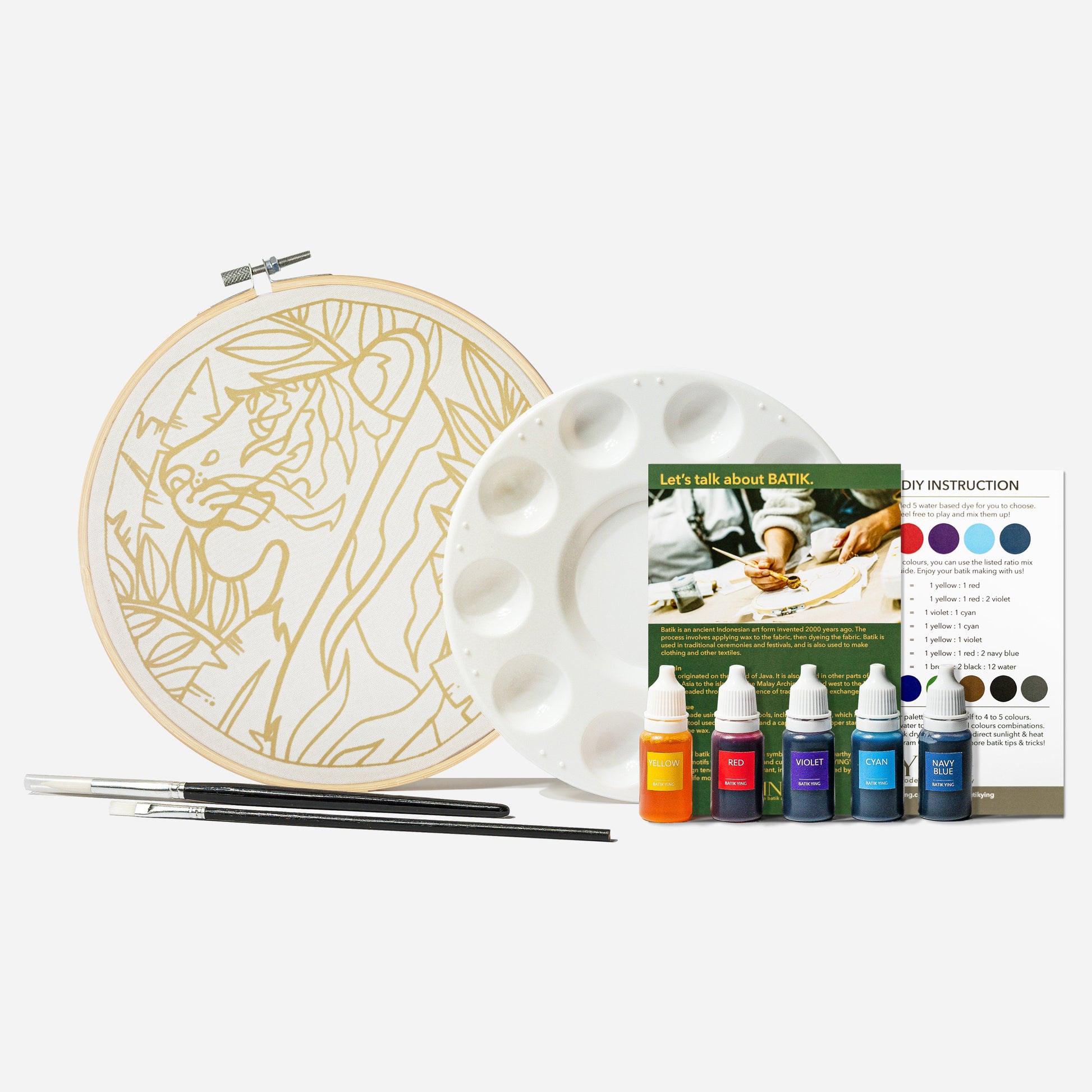 Classic Batik Craft Kit - Malayan Tiger-5