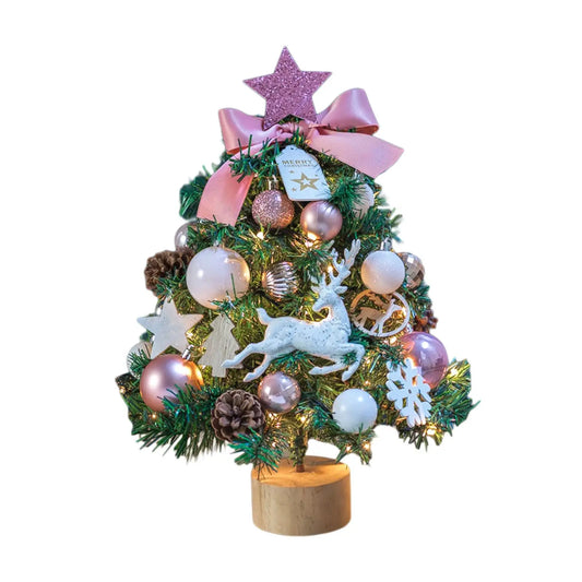Mini Christmas Tree with Lights for Tabletop Decor-0