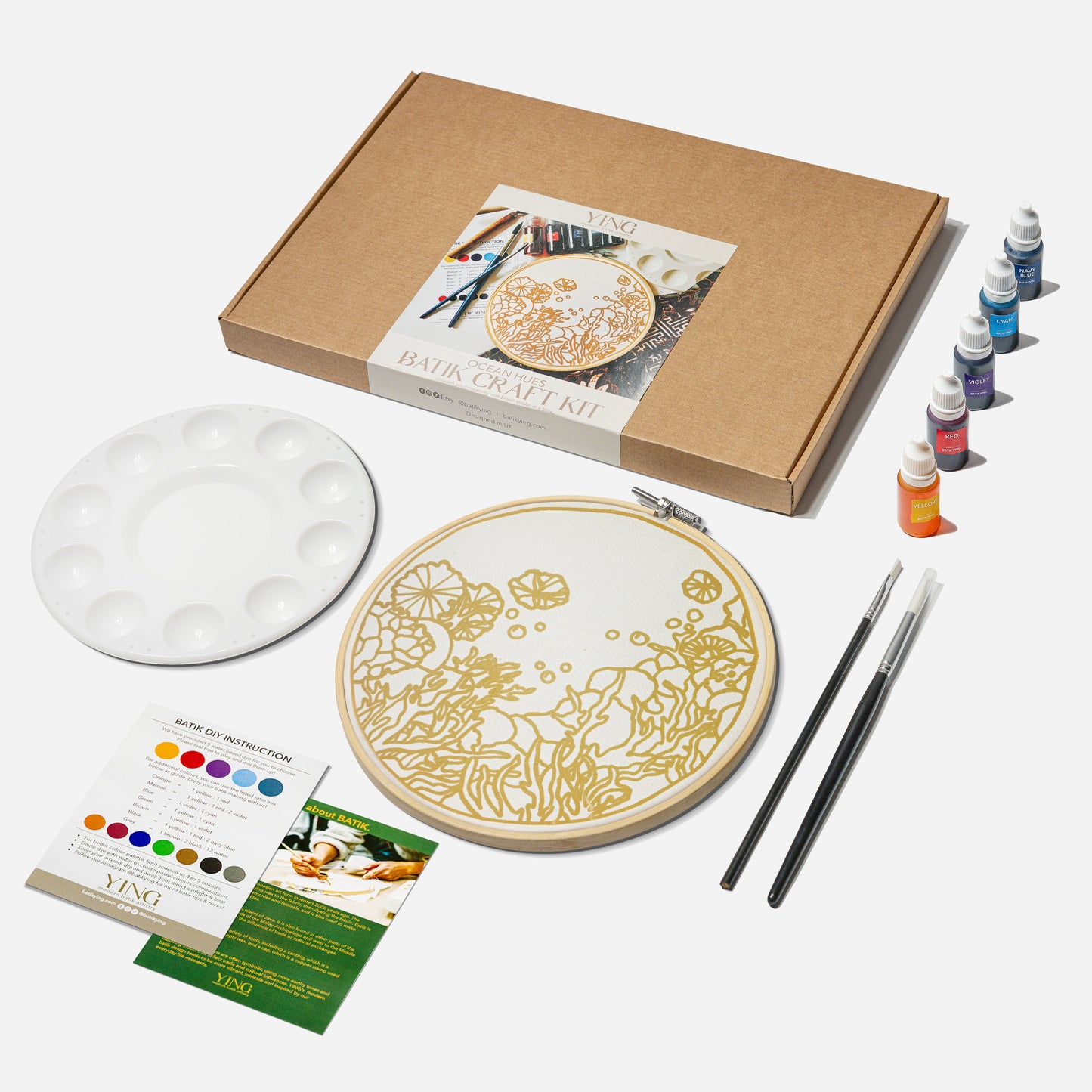 Classic Batik Craft Kit - Ocean Hues-2