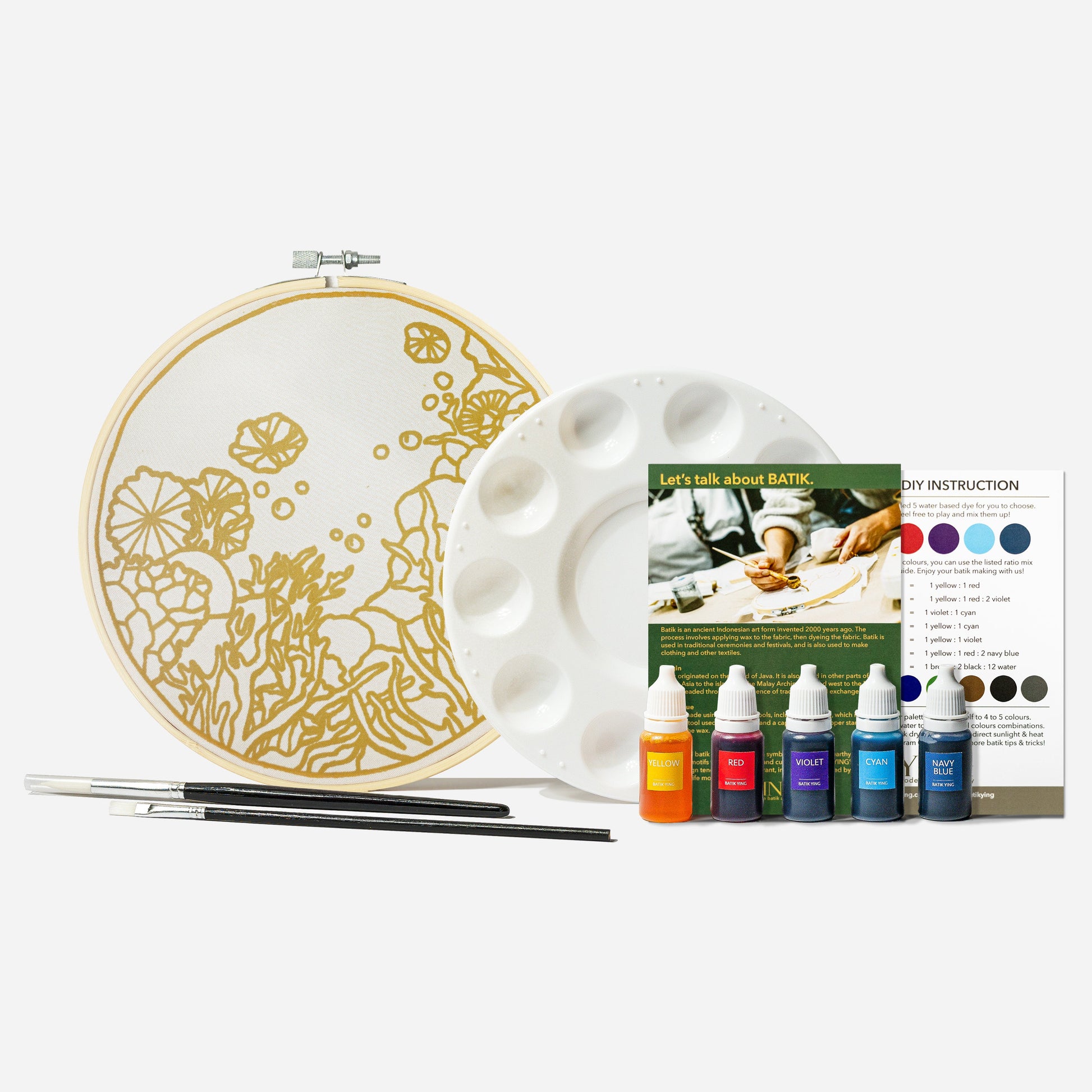 Classic Batik Craft Kit - Ocean Hues-5