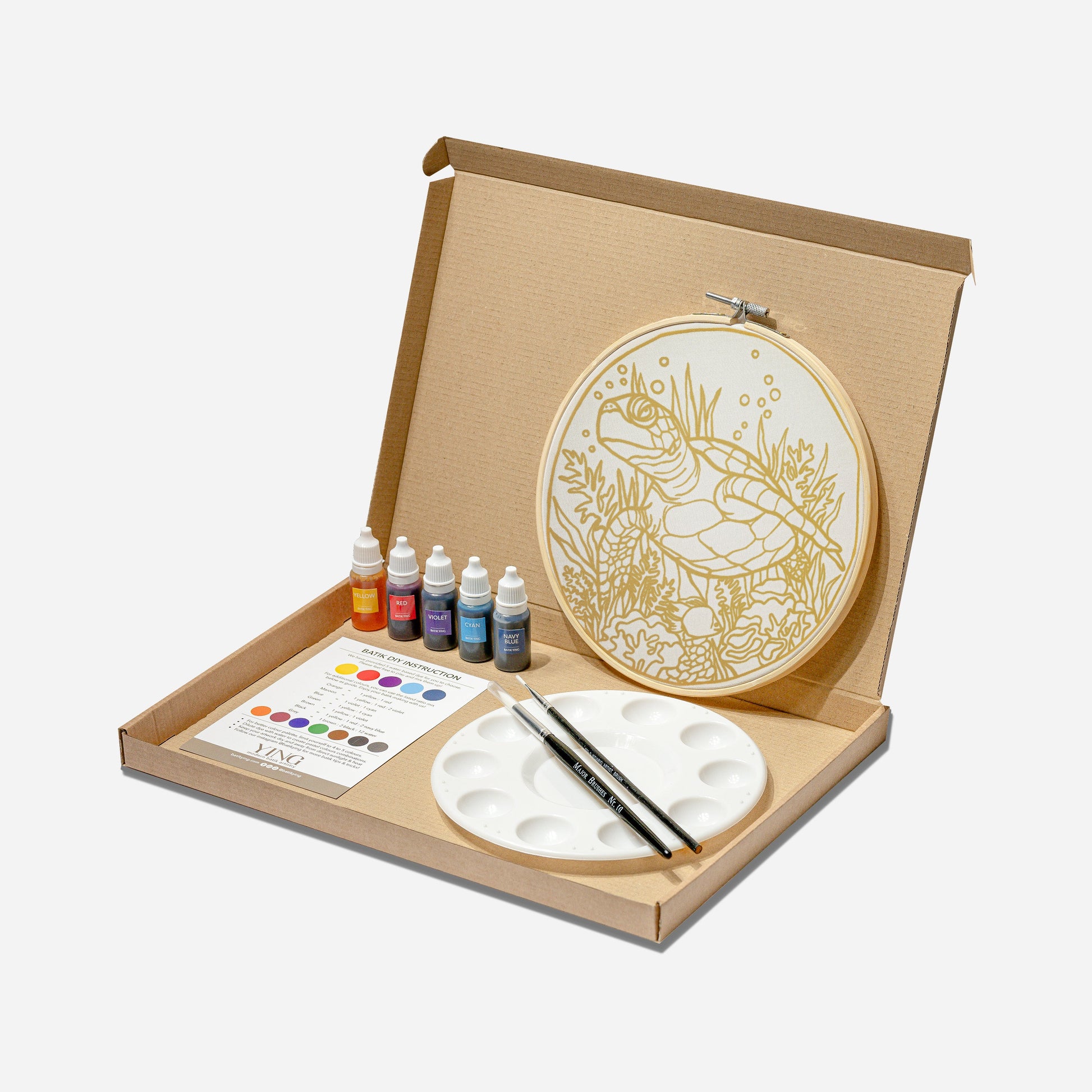 Classic Batik Craft Kit - OH MY Turtle-2