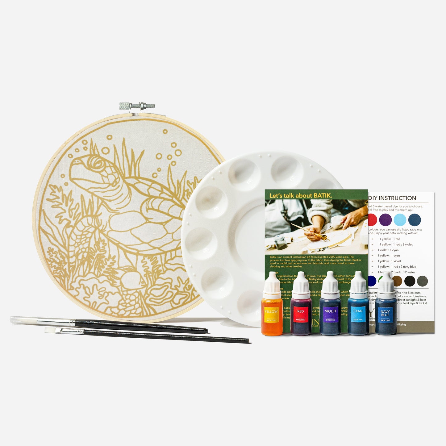Classic Batik Craft Kit - OH MY Turtle-5