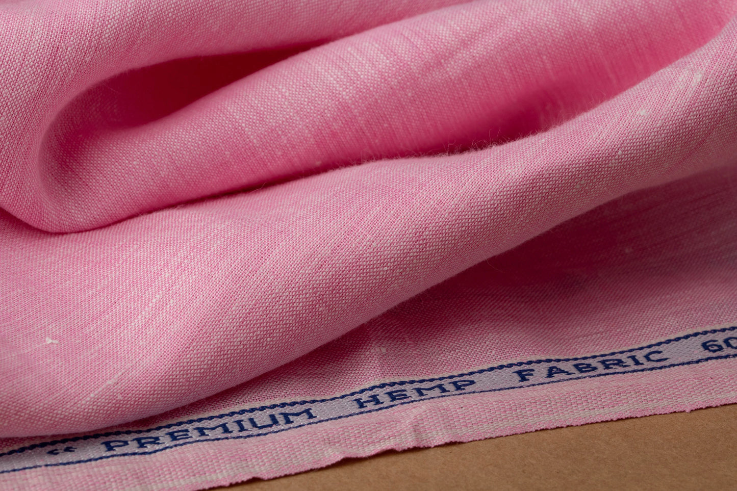 Dual-Tone Pink Hemp Fabric | Organic | 155gsm | 147cm Wide | GOTS Certified-2