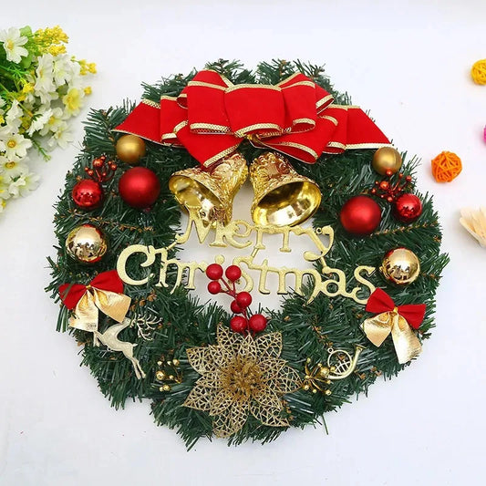 Christmas Red Wreath Front Door Holiday Decor-1