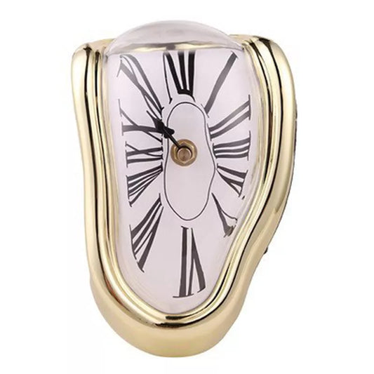Surreal Melting Distorted Wall Clock - Inspired by Salvador Dali's "The Persistence of Memory-0