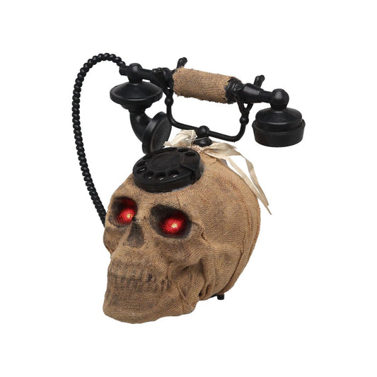 Halloween Decorations Skull Telephone-0