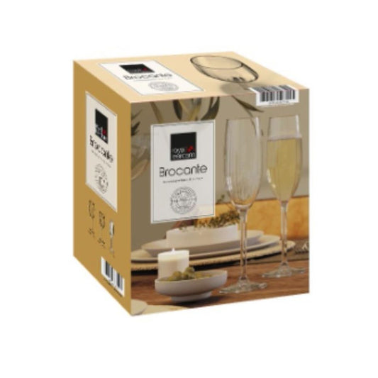 Champagne glass Royal Leerdam Brocante 210 ml champagne 6 Pieces (6 Units)-1
