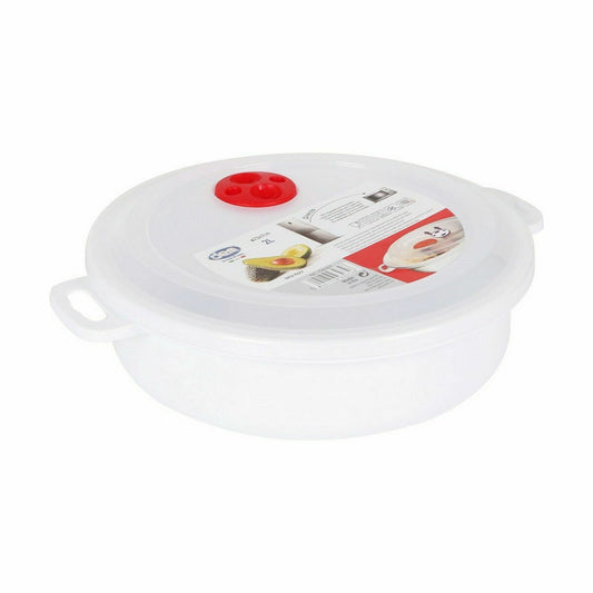 Round Lunch Box with Lid Dem 2 L (12 Units)-1