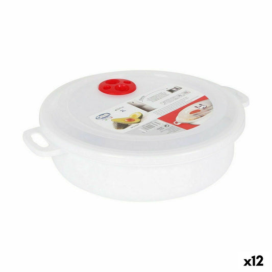 Round Lunch Box with Lid Dem 2 L (12 Units)-0