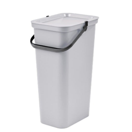 Recycling Waste Bin Tontarelli Moda 24 L White (6 Units)-1