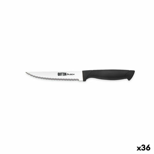 Serrated Knife Quttin Black 11 cm (36 Units)-0