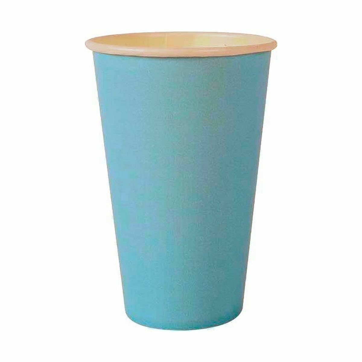 Set of glasses Algon Disposable Cardboard Blue 10 Pieces 350 ml (20 Units)-1