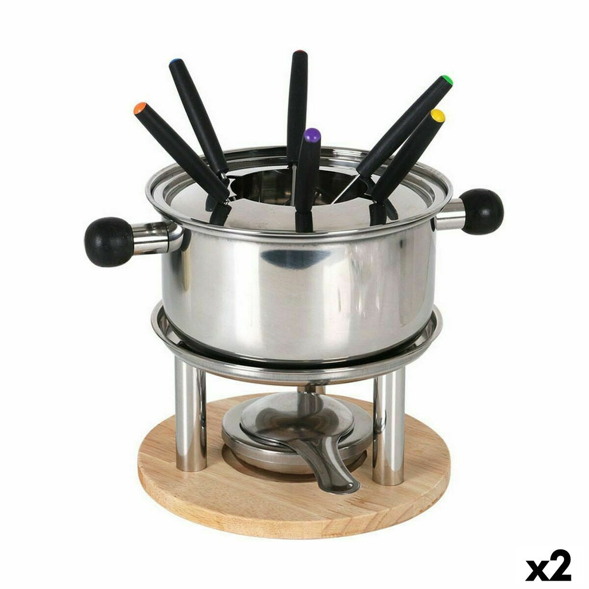 Fondue Santa Clara Stainless steel (2 Units)-0