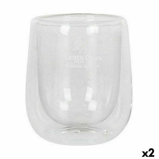 Set of glasses Santa Clara Thermal Borosilicate Glass 2 Pieces (2 Units)-0