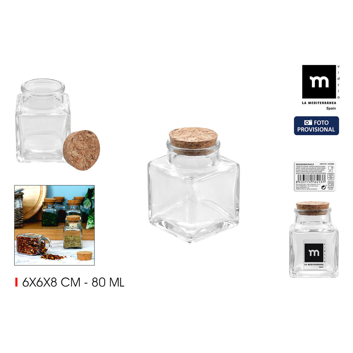 Glass Jar La Mediterránea (36 Units)-3