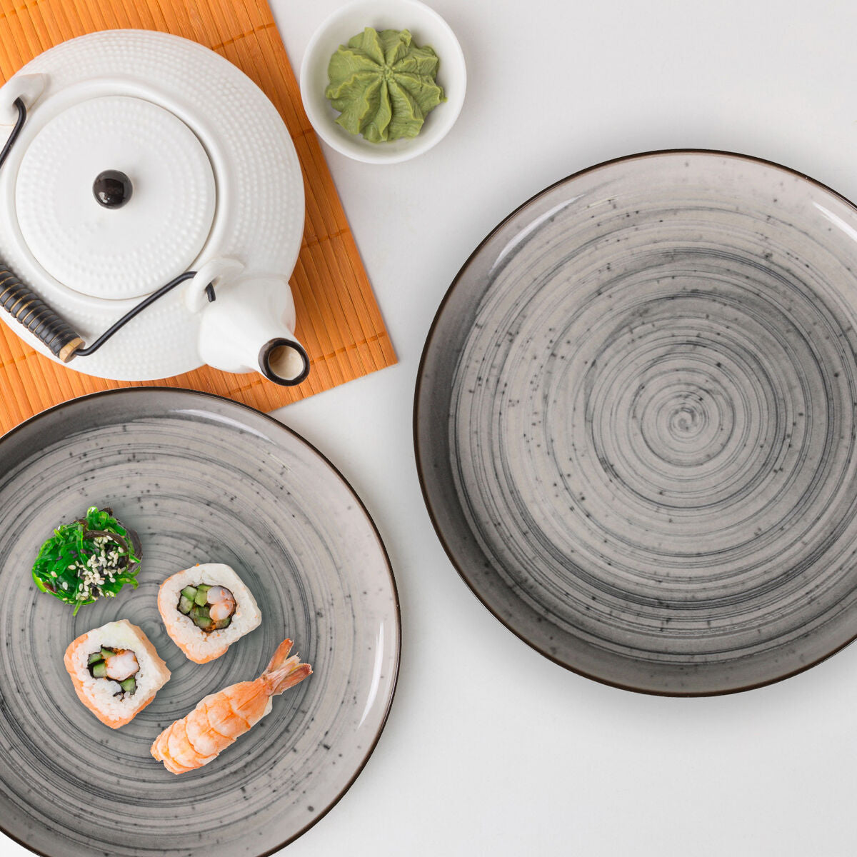 Serving Platter La Mediterránea Vortex Circular Ø 15,4 x 2,1 cm (24 Units)-4