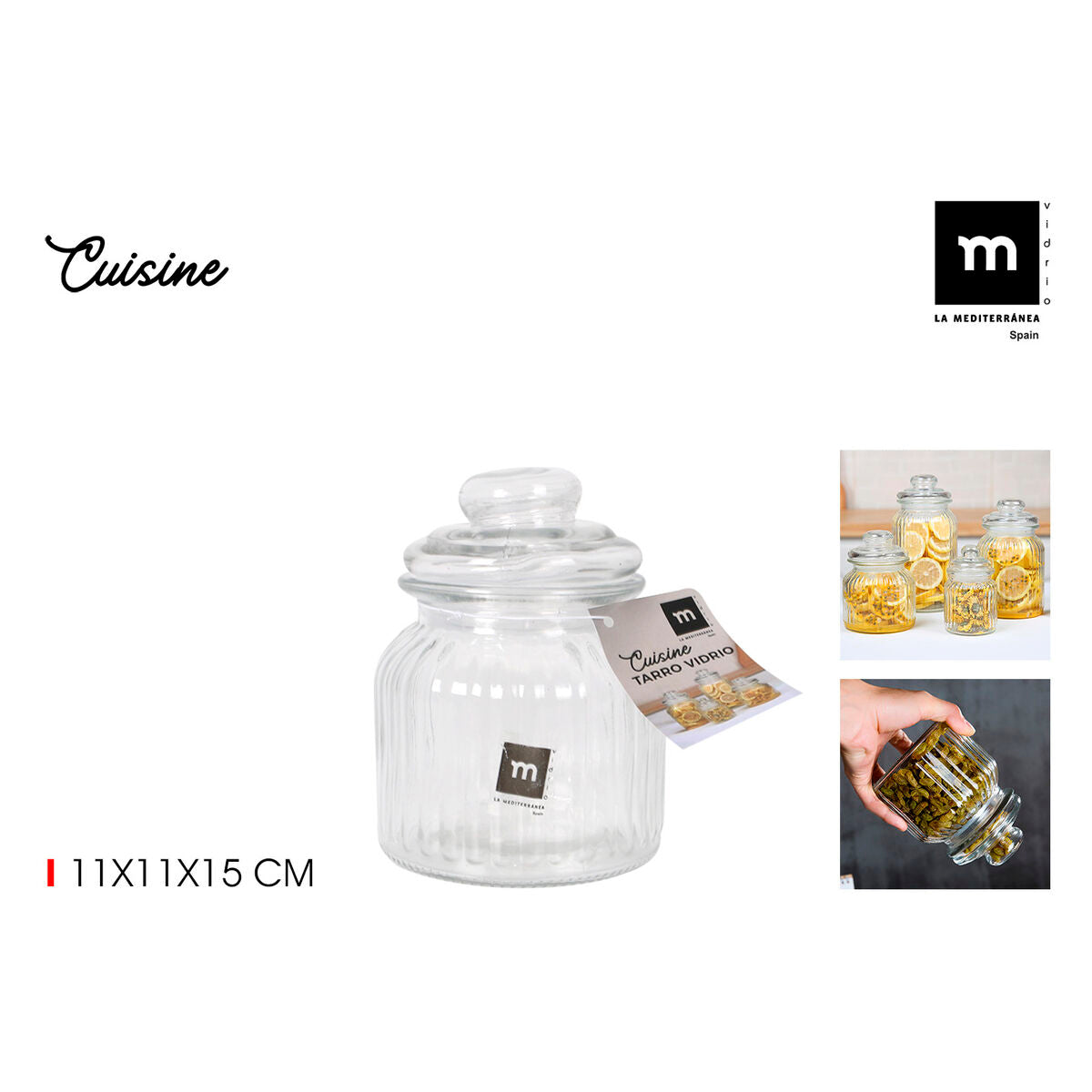 Glass Jar La Mediterránea (12 Units)-3