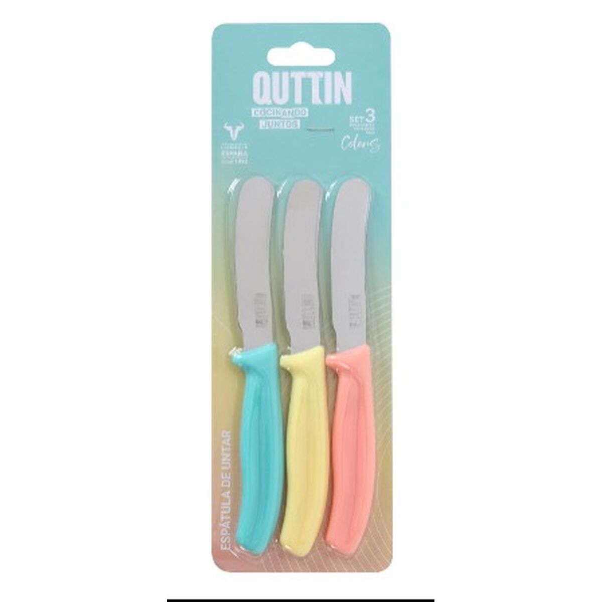 Kitchen Knife Quttin Basic 20 cm 0,8 mm 3 Pieces (12 Units)-1