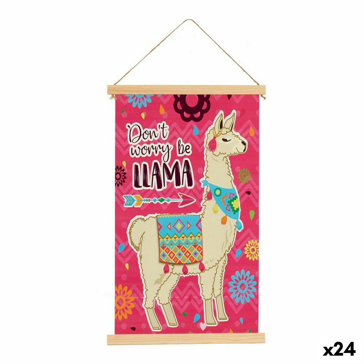 Canvas Llama (1 x 54 x 33 cm) (24 Units)-0