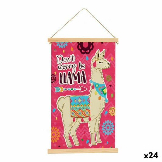 Canvas Llama (1 x 54 x 33 cm) (24 Units)-0