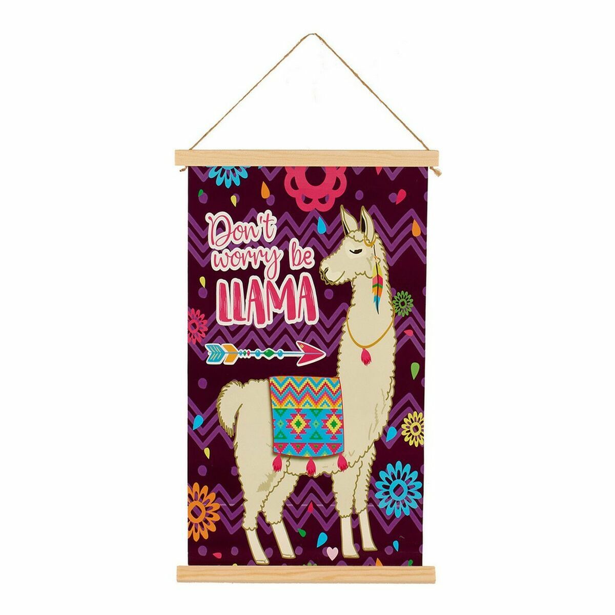 Canvas Llama (1 x 54 x 33 cm) (24 Units)-2