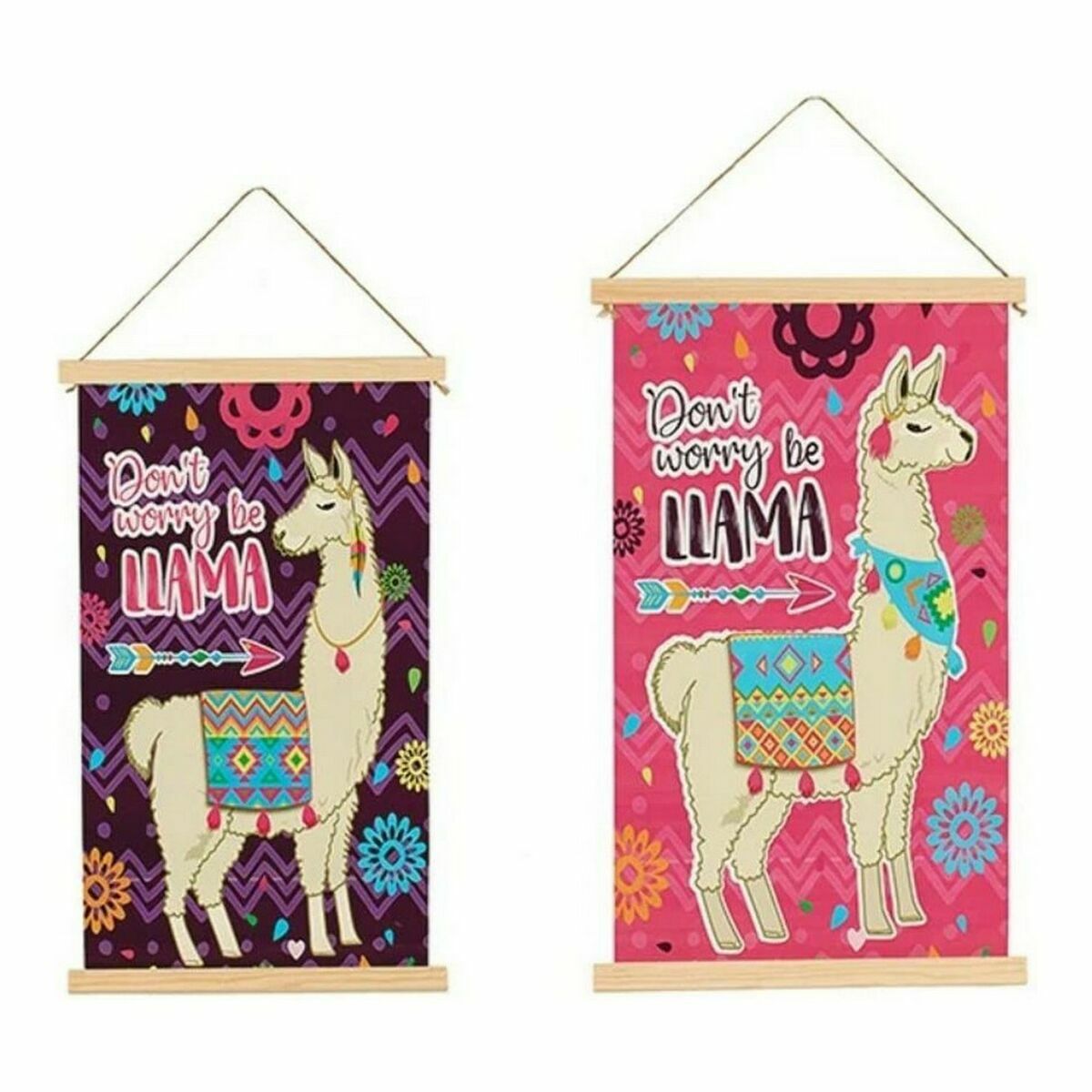 Canvas Llama (1 x 54 x 33 cm) (24 Units)-3