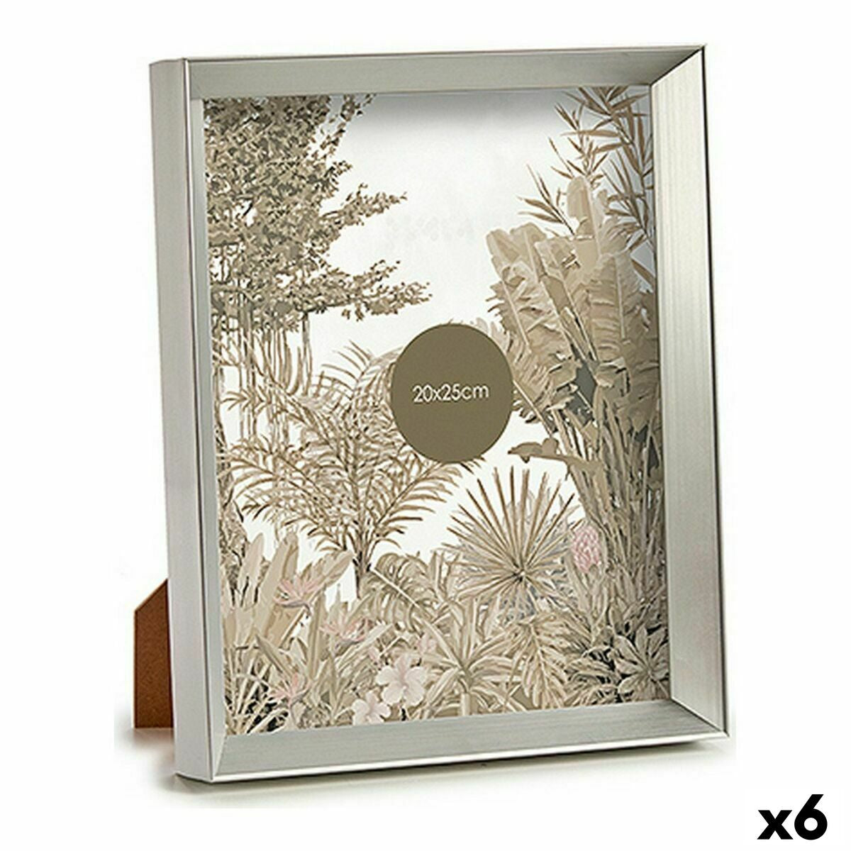 Photo frame Silver Plastic Glass (22,3 x 3,5 x 27,3 cm) (6 Units)-0