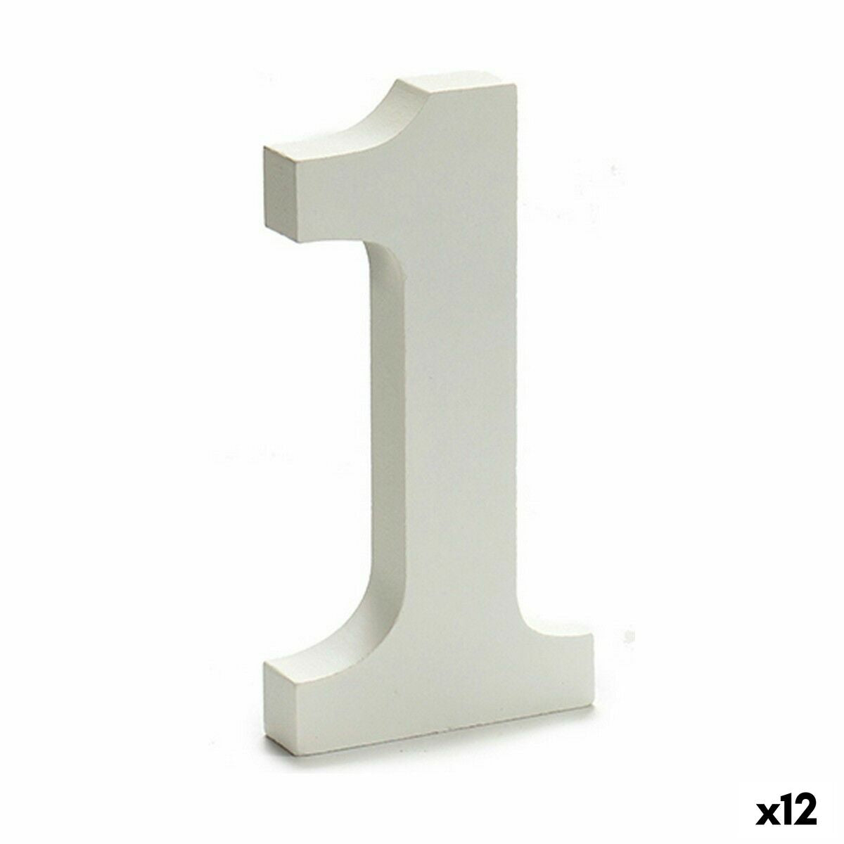 Number Pincello 1 White 1,8 x 21 x 17 cm (12 Units)-0
