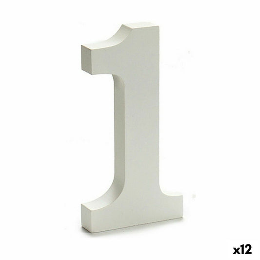 Number Pincello 1 White 1,8 x 21 x 17 cm (12 Units)-0