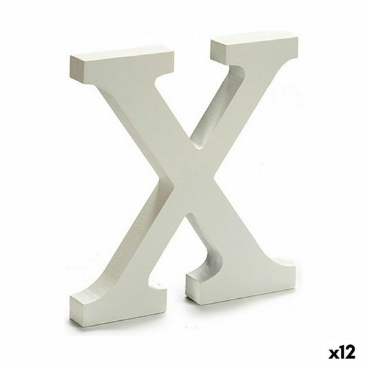 Letter Pincello X White 1,8 x 21 x 17 cm (12 Units)-0