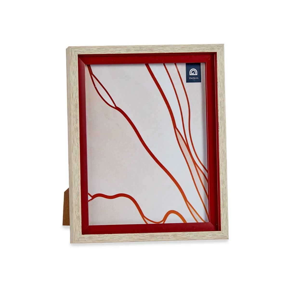 Photo frame Crystal Red Wood Brown Plastic (24 x 2 x 29 cm) (6 Units)-1
