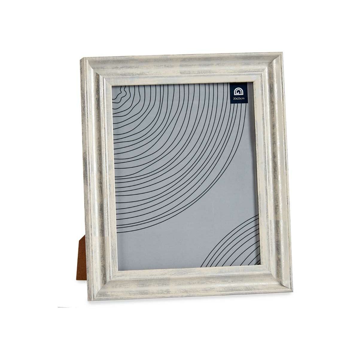 Photo frame Crystal Silver Wood Brown Plastic (26 x 2 x 31 cm) (6 Units)-1