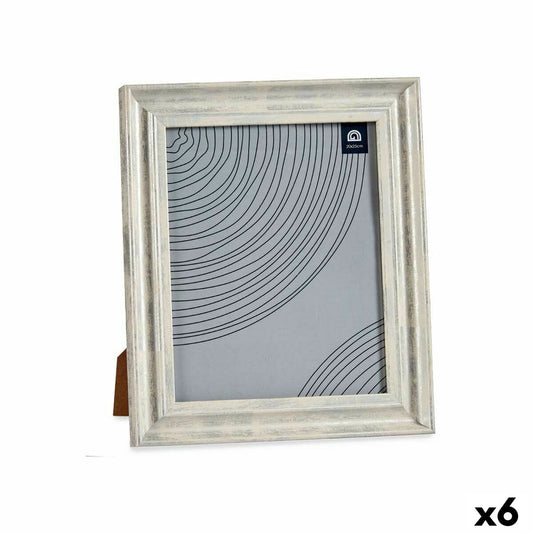 Photo frame Crystal Silver Wood Brown Plastic (26 x 2 x 31 cm) (6 Units)-0