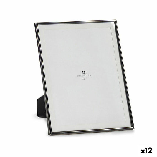 Photo frame Black Crystal Steel (23 x 28 x 15 cm) (12 Units)-0