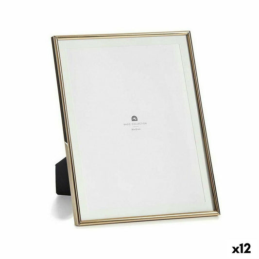 Photo frame Golden Crystal Steel (15,5 x 28 x 22,9 cm) (12 Units)-0